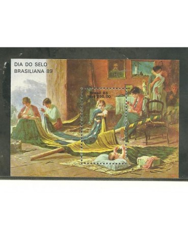 B76  BRASILIANA 89 DIA DO SELO 1988  MINT  884