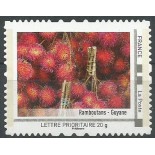 FRANÇA (GUYANE)  MORANGO -  MINT AUTOADESIVO SEM  GOMA 9764