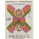 ANGOLA CONDECORAÇÃO BANDA DAS TRES ARTES 1967 CARIMBADO 9874