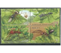 C3280 QUADRA FORMIGAS DO BRASIL 2013 - 11.401 Mint A posição dos selos Poderão ser outra