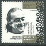 C3309 CENTENÁRIO DE VINÍCIUS DE MORAES 2013 - 11.410 Mint