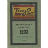 Suíça 1952 CATÁLOGO  "ZIEGLER" 1952  USADO, EM ÓTIMO ESTADO  11.492