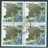 Brasil Quadra C2276 13.043 carimbada