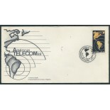 Fdc 446/1988 Américas Telecom 88 carimbo RJ 14.104