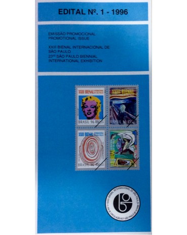 1996 Edital N.1 XXIII Bienal Internacional de S.Paulo EMISSÃO PROMOCIONAL 15.319