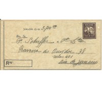 Envelope Para Valores N° 24 Copag - Rio  - Circulado, 1944 selo fixo 15.351 ESCASSO, contém dois minifuros 