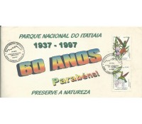 1997 Envelope Personalizado do Parque Nacional do Itatiaia  1937-1997  carimbos comemorativos 15.399