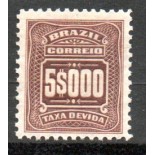 TX-39 Cifras 1906 - 5.000 Réis Castanho 16.566 Novo
