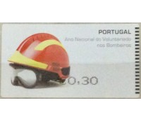 2008 Portugal 2008 Etiqueta Ano Nacional do Voluntariado nos Bombeiros 18.193 Mint