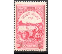 C7 1908 Exposição Nacional  e Centenário da Abertura dos Portos 18.433 Novo com goma
