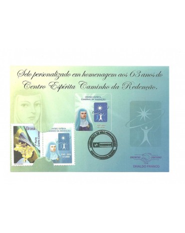 2010 CARTELA COM SELO PERSONALIZADO - CENTRO ESPÍRITA C. DA REDENÇÃO 132