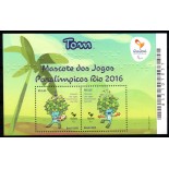 B188 Mascote dos jogos Paralímpicos Rio 2016 Tom, Mint 18.961 