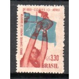 A087 - 1959  Brasil Campeão Mundial de Basketb ( Variedade sem ALL )  1959 Valor do catálogo 50 UF= 200,00 reais -  20.017  M
