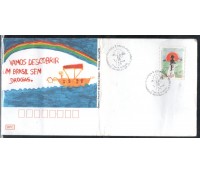 2000 Envelope "Criança e Cidadania" 13.07.2000 Brasilia DF 20.097 com uma dobra ao centro