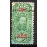 Império do Brasil D.Pedro, verde, 400 réis ,usado 20.161