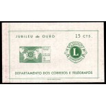 B21 Jubileu de Ouro dol Lions Club Internacional , novo com goma, marca de charneira 20.216