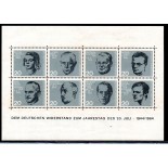 Alemanha Bundespost 1964 Bloco 02 novo 22.396