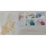 FDC 201/ 1980 Visita do Papa João Paulo II , leve mancha  22.775