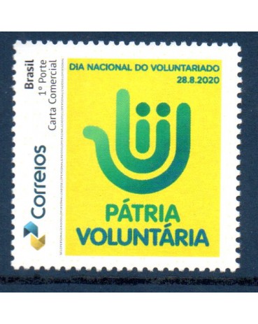 PB168 Pátria Voluntária, dia nacional do voluntariado, mint 23.327