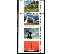 2010 - Brasília  "Sonho e Realidade"  Tira com 4 selos 23.780