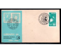 1966 Natal Fdc Lubrapex 66  RARÍSSIMO " Emitido pelo Clube filatélico do Brasil , alguns minpontos de ferrugem 23.840