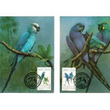 1993 Máximos Postais 175/176 Série Araras Azuis 24.208