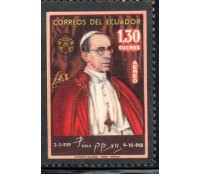 1958 Equador Papa Pio XII 25.001 Mint