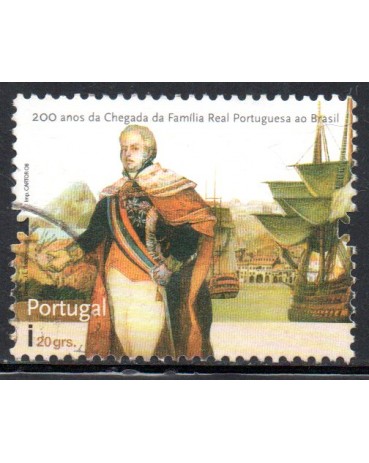 2008 Portugal 200 Aos da Chegada da Família Real Portuguesa ao Brasil 25.163 Carimbado