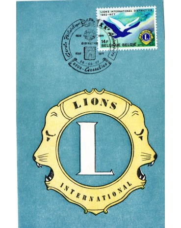Bélgica Máximos Postal Lions Clube Bélgica 25.369