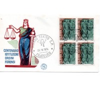 Itália 1974 Centenário Istituzione Ordini Forensi 26.007