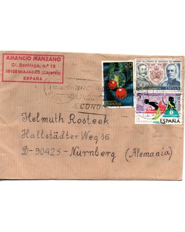 Espanha 1987 Envelope Circulado Para a Alemanha 26.012
