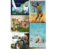 1983 B58/62 Brasiliana 83 Exposição Filatélica Internacional CBC RJ  26.412 Novos perfeitos com goma, sem marcas de charneira 