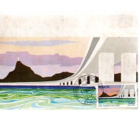 1974 Máx. Postal 19 Ponte Rio- Niterói 26.852 Com Manchas