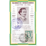1947 Máximo Postal 1º Centenário do Nascimento de Castro Alves 26.886