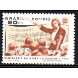 C667 - 1970  100 Anos da Ópera  "O Guarani De Antonio Carlos Gomes " 27.200 Mint