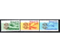 C792/794 Série Centenário do Nascimento de Santos Dumont 27.205 Mint
