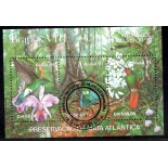 1991 Bloco 88 Brapex VIII Exposição Filatélica Brasileira Preservação da Mata Atlântica CBC Vitória - ES