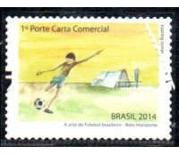 C3348 A Arte do Futebol Brasileiro  "Belo Horizonte" 27.561 Mint SEM MOLDURA, FIXO NO PROTETOR