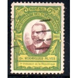 Cinderela Primeiro Centenário da Independência (Presidente Rodrigues Alves)  27.922 Carimbado