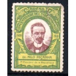 Primeiro Centenário da Independência ( Presidente Nilo Peçanha) 27.924 Carimbado