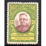 Primeiro Centenário da Independência (Ministro Ferreira Chaves) 27.927 Carimbado