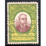 Primeiro Centenário da Independência (Presidente Campos Salles) 27.928 Carimbado