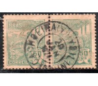 R177 "Indústria" Verde, 50 Rs. 28.109 Carimbo de Cachoeira - Bahia 20 JAN 1924