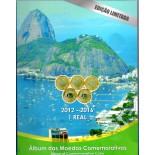 Álbum das Moedas Comemorativas 2012-2016 "Olímpicas" + Bandeira 28.304 CONSULTAR FRETE
