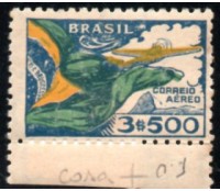 A037 Bandeira Nacional Filigrana "O" 28.347 Mint