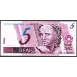 Brasil C-278 "CC" 2009 Cinco Reais Fe 28.427