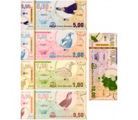 Cédula Social "Gavião" Município de Umarizal - RN Série completa com 5 Peças 28.465 Mint