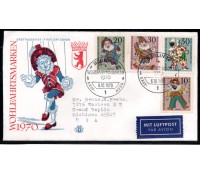 Alemanha Berlin 1970 Fdc Circo -  Circulado Para  EUA 28.913