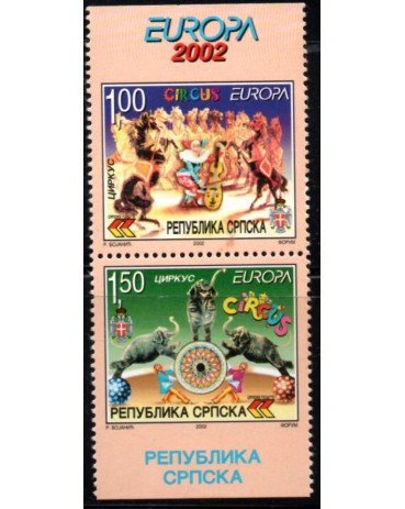 Sérvia 2002 Tema  Europa Circo Mint 30.025