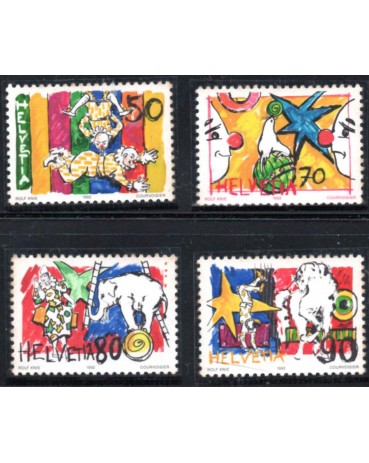 Suíça 1992 Tema O Circo - Novos 30.026